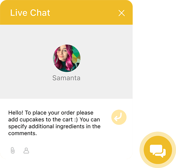 Customer support chat