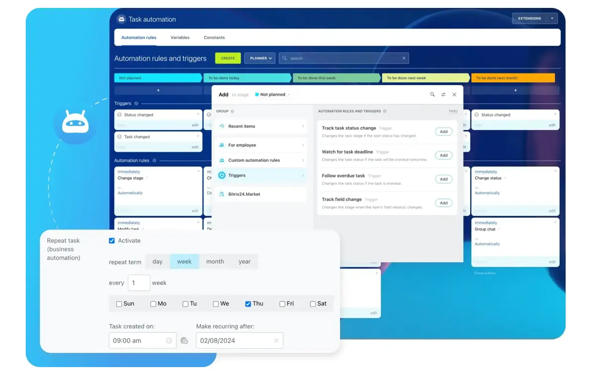 Embed automation into daily work management Embed automation into daily work management