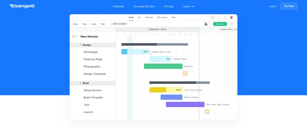 Gantt Teamgantt
